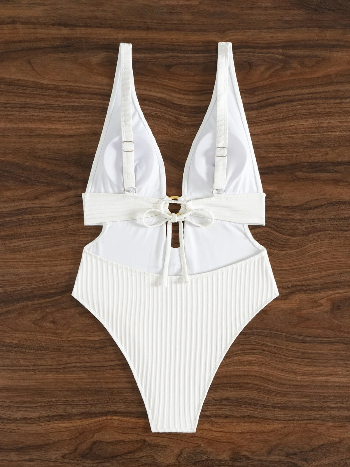 2026 Deep V Neck Cut Out Women Swimwear One Piece Swimsuit Female High Leg Cut Monokini Bather Backless Bathing Swim Beachwear