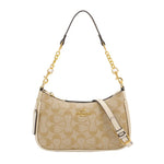 Women's Chain Bags Pvc Geometric Print Handbag Shoulder Crossbody Bag Women's Underarm Bag Suitable For Daily Outfit Matching
