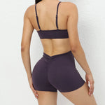 Yoga Jumpsuit Seamless Sports Jumpsuit Set Woman Gym Short Sets Backless Fitness Suit Elastic Workout Clothes for Women Bodysuit