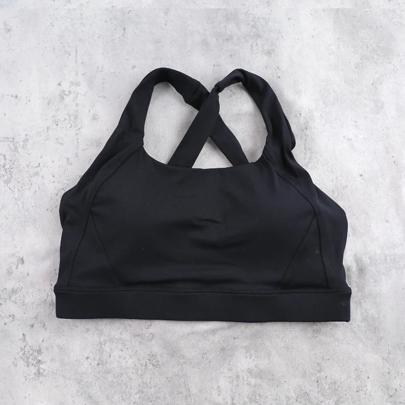 DIAS FIT JOY Cloud feeling wide shoulder strap cross beauty back removable padding sports bra Pilates cycling fitness