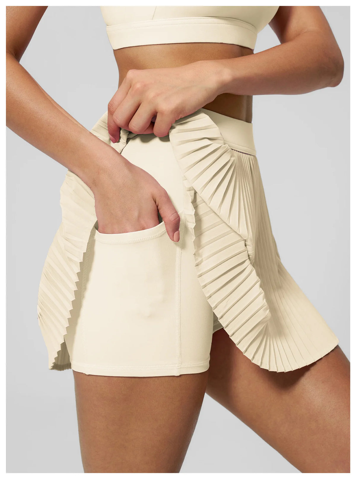Golf Tennis Skirts with Pocket Women Gym Running Pleated Skorts Outdoor Sports Fitness Slim Shorts High Waist Yoga Golf Skirt