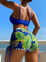 Drawstring Front Shorts Bikinis 2026 High Waist Swimsuit Women Swimwear Female Bathers Bathing Swimming Swim Suit Beachwear