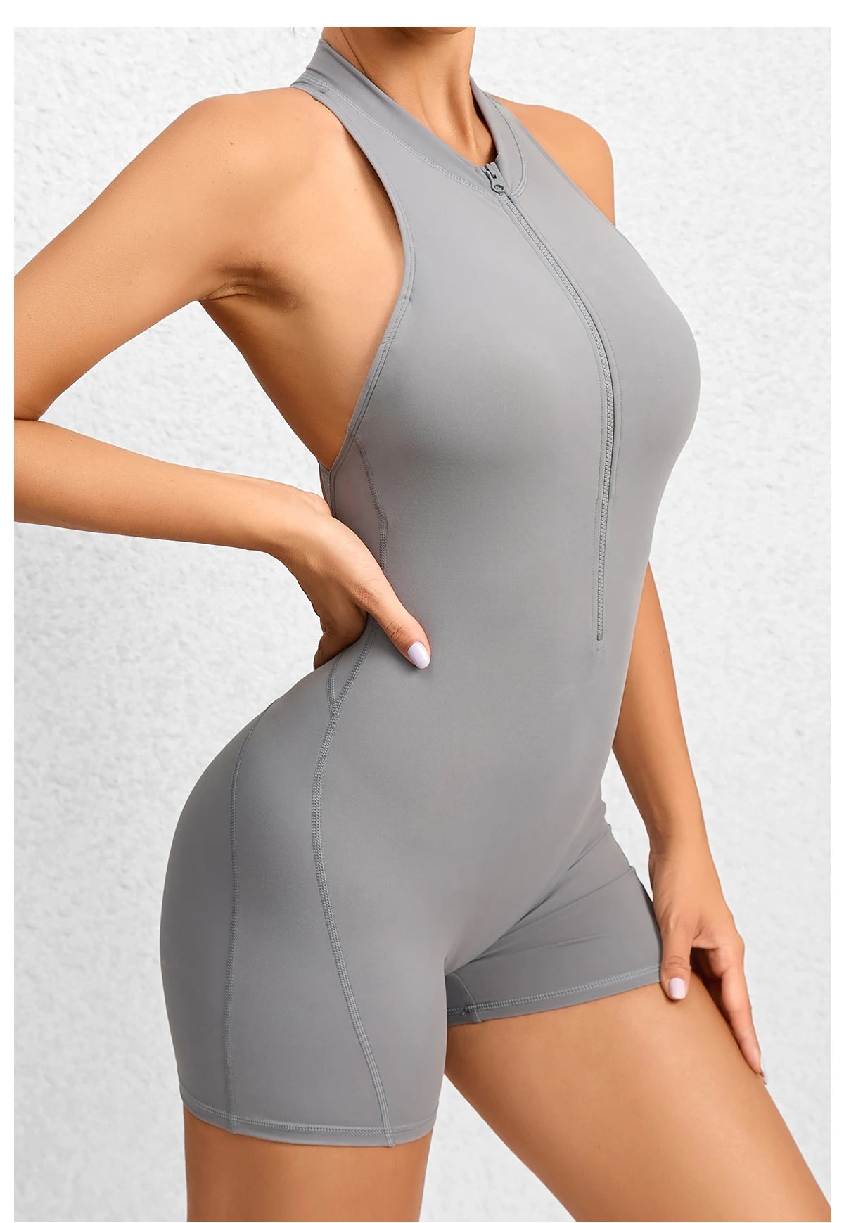 Women Yoga V Backless Jumpsuit Workout Bodysuit Sleeveless Gym Bodycon Sportswear Fitness Yoga Suit One Piece Outfit