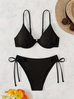 ZTVitality Solid Underwire Sexy Bikini 2025 New Arrival Biquini Padded Push Up Bandage Swimsuit Women Swimwear Summer Beachwear