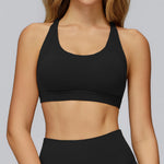 Women Sports Bra Back Cross Top Push Up Fitness Yoga Bra Underwear Sport Tops For Women Breathable Running Vest Bralette Gym Bra