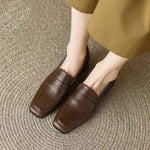 Style Spring Autumn Versatile British Style Flat Shoes Women's Vintage Leather Pumps High Heel Shoes Summer Season 2026
