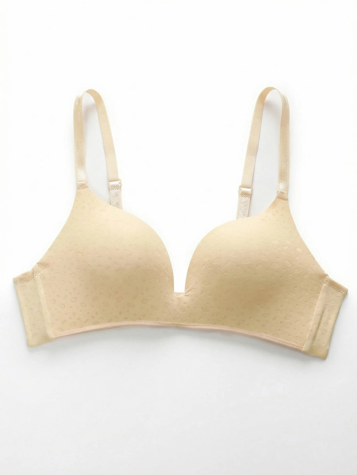 Women Nude Wireless Bra Seamless Padded Breathable Comfort Bra High Elasticity Moisture-wicking Everyday Lounge Bralette B6122