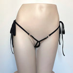 DEKA Women's Panties Swimming Open Crotchless Pearl Mini Micro Bikini Thongs G-Strings Swimsuit Briefs Exotic Lingerie Underwar