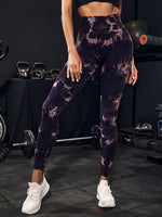 47 Color Marbling Tie-Dye Seamless Yoga Pants Sports Leggings Women Running Fitness High Waist Gym Leggings Women Workout Tights