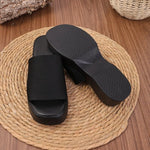 Round Toe Ultra High Slide Women Sandals Summer Fashion Open Toe Wedges Platform Sandals Simple Comfortable Non-slip Ladies Shoe