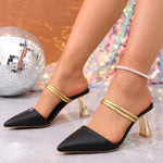 Sandals Women 2026Summer High Heels Slippers Heeled Sandals Stiletto Ladies Shoes Fashion Female Shoes