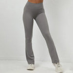 Women's Seamless Yoga Leggings Pants Sports Fitness Peach Hip-lifting High Waist Slimming Dance Training Workout Flared Pants