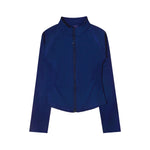 NCLAGEN Woman's Sports Jacket Zip Up Gym Clothes Long Sleeve Workout Seamless Top Speed Activewear Yoga Pilates Running Coats