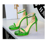 Women's High Heels Thin Heel Waterproof Platform Sandals Fashionable for Skirts New Model Shoes for Shows Summer Collection