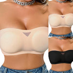 Women's Sexy Strapless Push Up Bra Padded Seamless Invisible Wireless Bandeau Bra Women Beauty Back Anti Slip Off Shoulder Bras