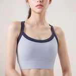 New Selling High Strength Sports Underwear Women's Shock-proof Cross Back Yoga Wear Sports Bra Fitness Vest