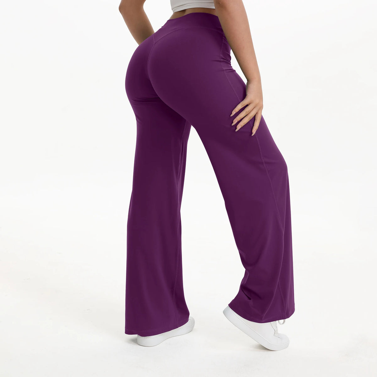 NCLAGEN Naked Feel Straight-leg Pants Gym Clothes Woman Sportswear Fitness Workout Leggings Yoga Softmotion Wide-leg Trousers