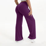 NCLAGEN Naked Feel Straight-leg Pants Gym Clothes Woman Sportswear Fitness Workout Leggings Yoga Softmotion Wide-leg Trousers