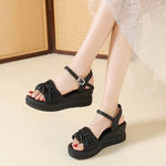 Women Summer Platform Sandals New Open Toe Chunky High Heel Ladies Shoes Casual Flat Bottom Sandalias Femininas