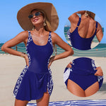 Women's Bathing Suits Black Leopard One Piece Swimsuit Floral Print Women Dress Summer Sexy Beach Wear Vintage Swimwear Female