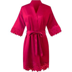 Plus Size 3XL 4XL 5XL Men Robe Sleepwear Navy Blue Stripe Kimono Bathrobe Gown with Pocket Summer Satin Home Clothes Lounge Wear