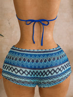 Sexy Hot Pink Knitted Striped Swimsuit 2026 Women Metal Circle Patchwork Hollow Backless Beach Bathing Suit One Piece Swimwear