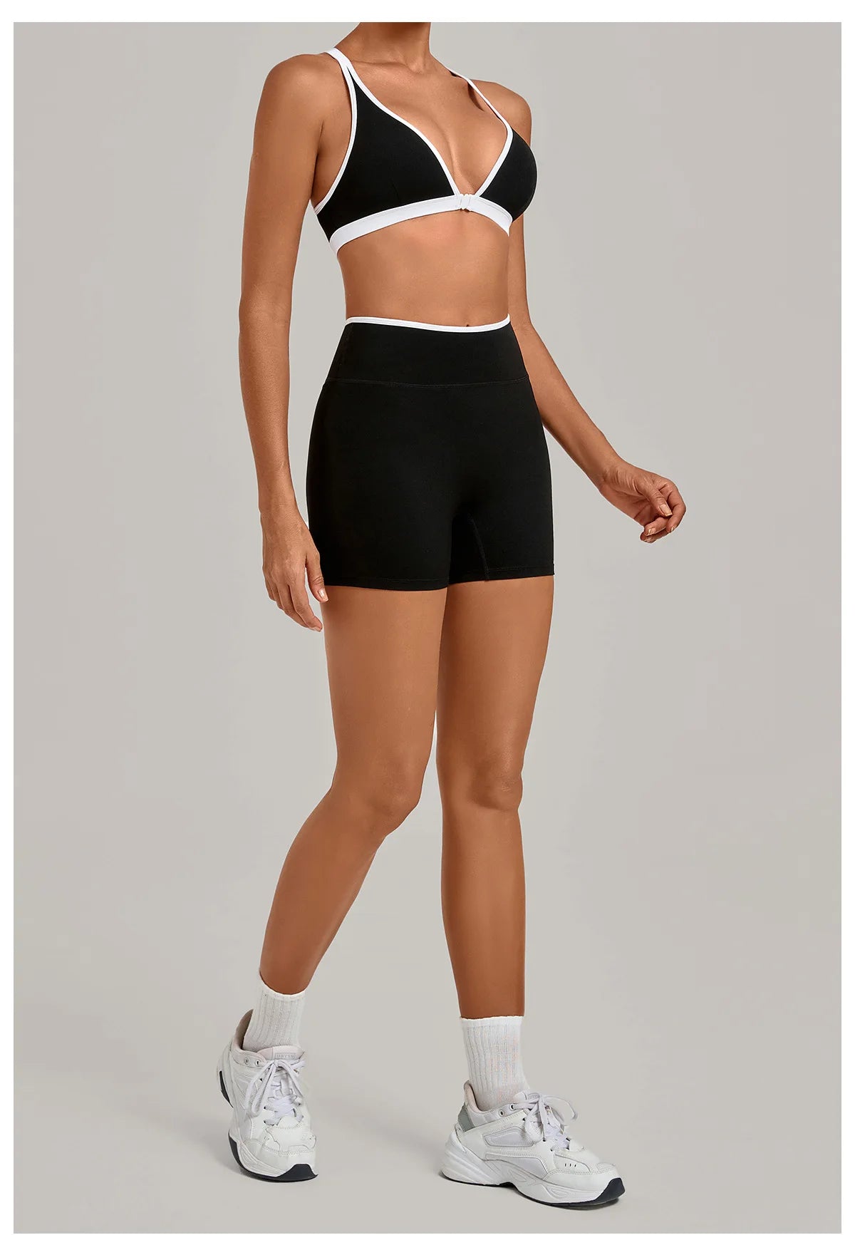 Summer Yoga Set 2Pcs Women's Tracksuit Back Cross Sports Bra Sportswear High Waist Butt-Lifting Fitness Pants Workout Top Suit