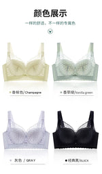 Women's Full Coverage Wire Free Bra Non-Foam Lace Bra Thin Sexy Lace Bra Plus Size 36-46CDE Push Up for Women Thin Latex Bra 46E