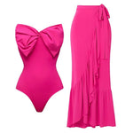 2026 New Arrival Push Up Women Bikini Set Floral Printed Ruffle Bikinis Strappy Bandage Swimwear Brazilian Biquini Bathing Suit