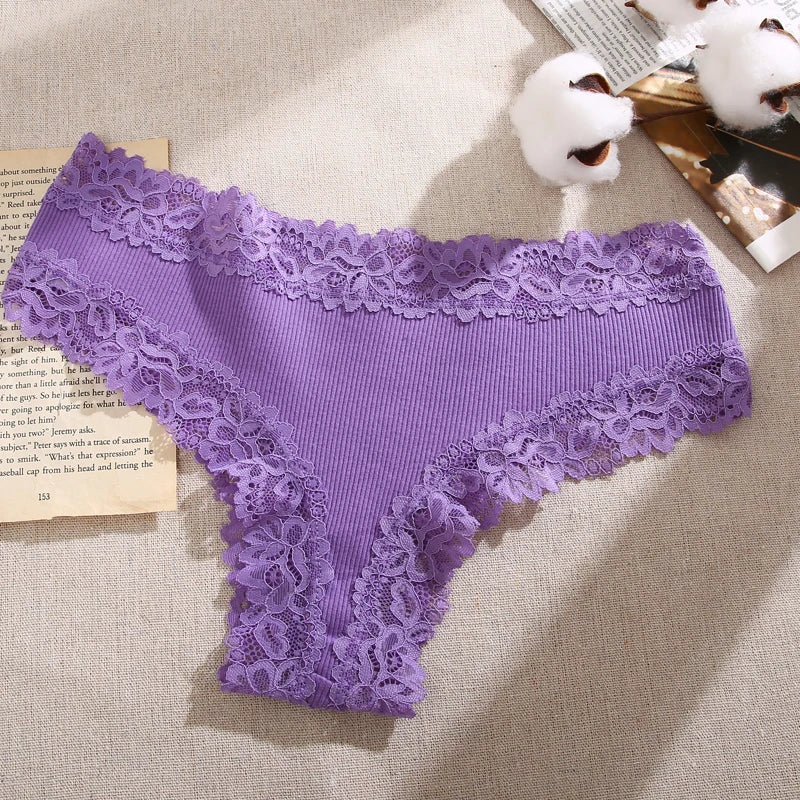 Perspective Lace Panties for Women Sexy Low Rise Brazilian Panties Female Breathable G-String Underwear Soft Intimates Lingerie