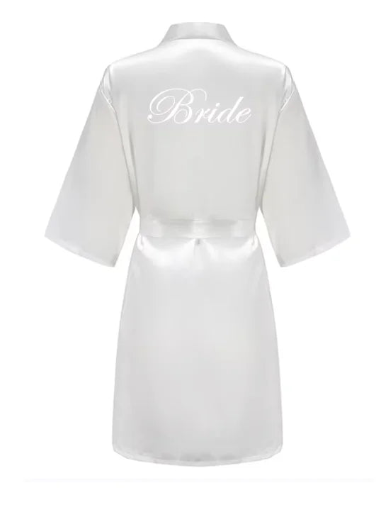 Women Bridal Robe For Bride And Bridesmaid Getting Ready Wedding Party Bathrobe