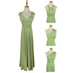 Women's Transformer Dress Multi Way Wrap Backless Wedding Evening Gown Convertible Floor Long Formal Dress