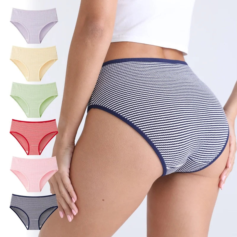2Pcs/Set Women High Rise Panties Seamless Underwear Winter Warm Underpants Breathable Briefs Female Sexy Lingerie