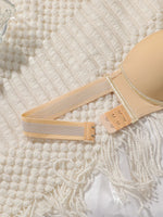 Strapless Push Up Bra Removable Criss Cross Back Invisible Non Slip Underwire Seamless Lingerie For Wedding Dress Party J3439