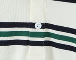 Foridol Burgundy Striped Casual Women T-shirt Summer Loose Polo Shirts Buttons New Female Tops Blouse White Tops Spring Shirt