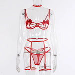 Sexi Babydoll Lace Bra And Panty Set Perspective Sex Erotic Costumes Lingerie Set Underwear Dress Porn Sexy Lingerie For Women