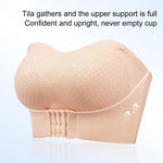 Women Bra Anti-slip Push Up Front Closure Invisible Tube Top Bra Solid Color Elastic Lady Bandeau Bra Women Underwear