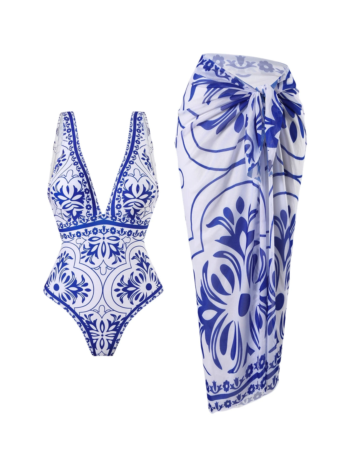 2026 Printed Swimsuit One Piece & Beach Dress Sexy Swimwear Women Bathing Swimming Swim Suit Padded Beachwear Summer