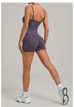 Outdoor Backless Yoga One Piece Suit Women Multiple Wearing Methods Sleeveless Slim Fit Pocket Stretch Sports Fitness Jumpsuit
