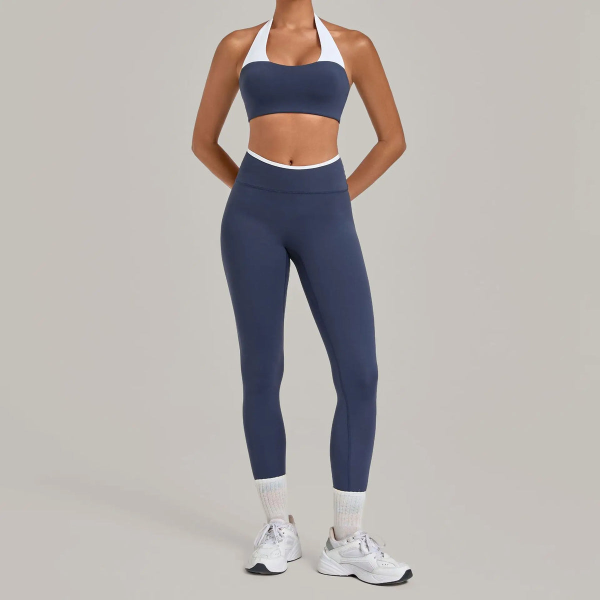 Women's Seamless Yoga Sets Sports Fitness Sleeveless Vest Hip-lifting Slim Fit Pants Suits Workout Gym Training Running Sets