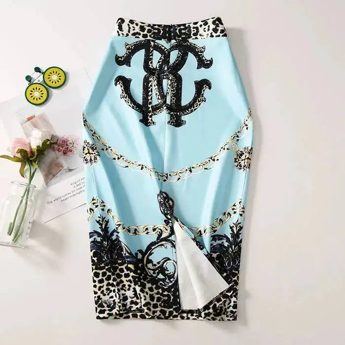 Spring Summer Women Y2K High Waist Midi Pencil Chiffon Skirts Slim Bodycon Vintage Hip Raise Korean Fashion Clothes UOV5