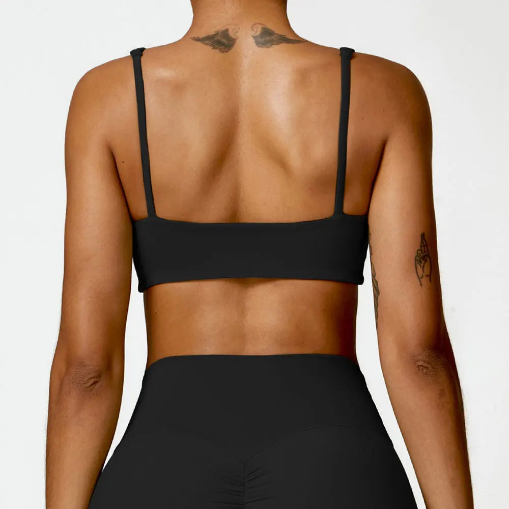 Women Underwear Sports Bras For Fitness Yoga Running Jogging Gym Wear Stretch Padded Sling Sport TopAthletic Vest Yoga Bra
