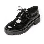 Spring Women Oxford Shoes Comfort Lady Brogue 2026Polish Designer Low-heeled Casual Shoes British Style Women Shoes