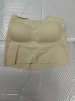 Women's Seamless Bras Top - MOYISU Invisible Chest Pad Camisole Anti-Peep Undershirt with Versatile Strap & Flattering Back Cut