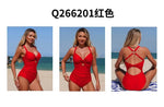 Summer Twist Front Cutout Push Up Swimsuit Crisscross Back Ruched Tummy Control One Piece Beach Elegant Slimming Bathing Suit