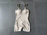 Womens Two Way Wear Bodysuit Sleeveless Yoga Stretch One Piece Romper Sexy Fitness Side Pockets Sportwears Bodysuit