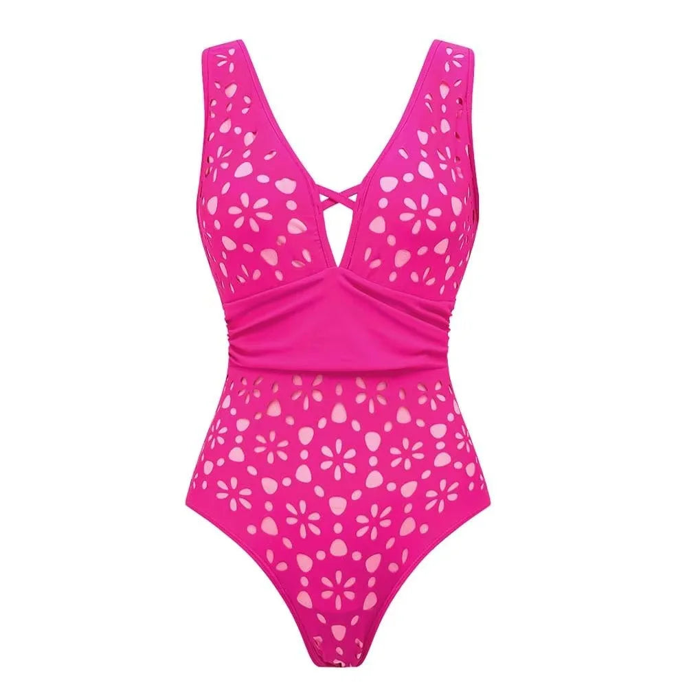 2Pcs Laster Cut Swimsuit Women Sexy Bikini Push Up Swimwear 2025 V Neck Swim Suit Female Bandeau Biquini Bathing Suit Beachwear