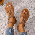 Women Wedge Sandals Soft Bottom Low Heels Sexy Woman Non-slip Shoes Summer Footwear Bohemia Style Summer Platform Sandals Women