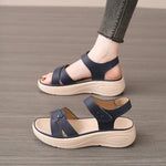 New Summer Women Sandals Flat shoes Woman Light Comfortable Leather Women's Open-toe Sandals Fashion Casual Hook Loop
