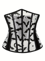 Royal corset body-shaping corset undergarment thin and breathable summer style with a cinched waist and plastic-boned mesh sexy